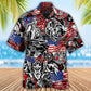 Patriotic Wolf Norse Warrior Independence Hawaiian Shirt For Poolside Relaxation And Sunny Getaways