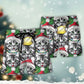 Meowy Christmas Cat Lover Beach Shorts Artwork View For Seaside Trips And Casual Style