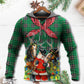 Green Christmas Cowboy Santa Hoodie For Holiday Gatherings Winter Travel And Seasonal Gifting
