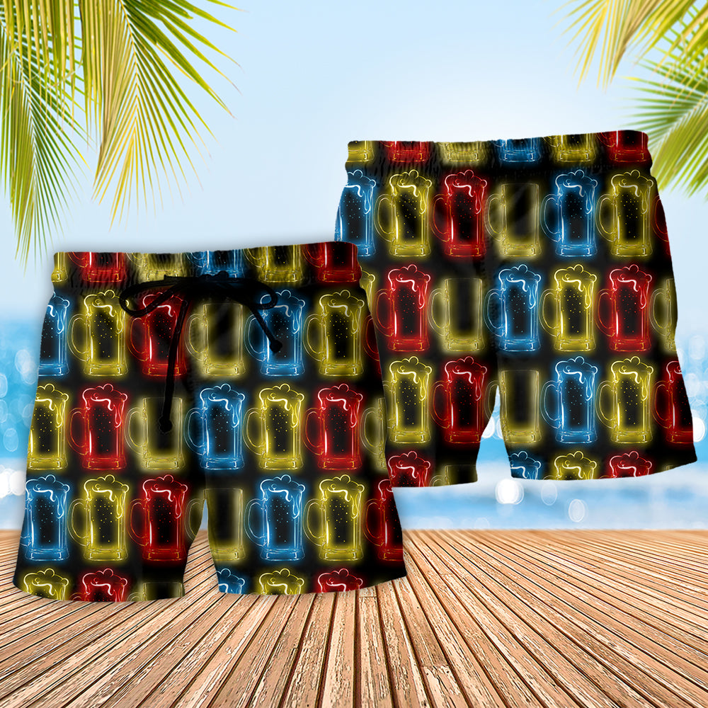 Beer Humor Magic Drink Fun Beach Shorts For Coastal Adventures And Relaxed Summer Wear
