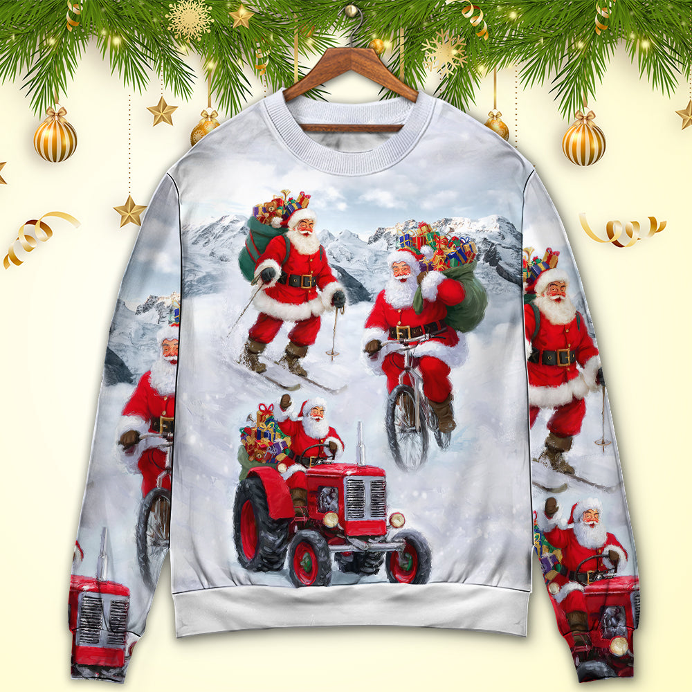 Christmas Fun With Santa Gift Sweater For Festive Family Events Casual Wear And Holiday Gift Giving