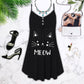 Artistic Cats Love V-Neck Sleeveless Cami Dress For Sunny Getaways And Thoughtful Gifting