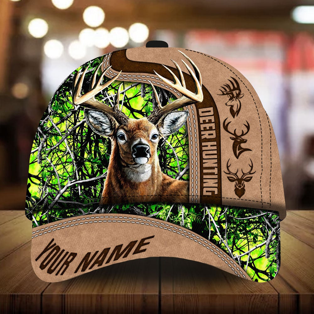 Whitely Deer Hunting Camo Personalized Classic Cap For Weekend Adventures Festivals And Gift Giving