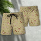 Dinosaur Beach Shorts Pattern Detail For Seaside Leisure And Travel Ready Comfort
