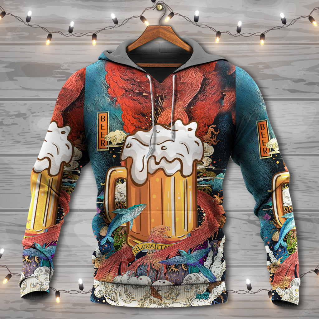 Beer Favorite Fun Lifestyle Hoodie For Casual Street Style Travel And Daily Comfort