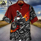 Motorcycle Biker Flame Personalized Photo Hawaiian Shirt Front Pattern View For Vacation Style