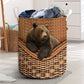 Bear Laundry Basket For Nursery Dorm And Home Storage