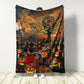 Skull Halloween Skull Darkness Flannel Blanket For Cozy Bedroom Sofa Decor