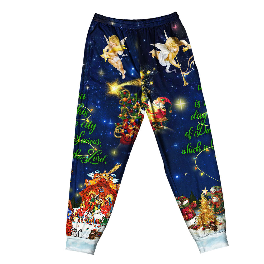 Nativity Christmas Celebration Short Sleeve Pajamas Set For Holiday Bedtime And Cozy Home Wear