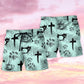 Coffee Jesus Dog Sewing Lover Beach Shorts Artwork Detail For Comfortable Everyday Summer Wear