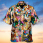 Funny Colorful Cat Mixer Hawaiian Shirt Pattern View For Relaxed Warm Weather Outfits
