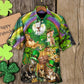 Irish Cat Patrick'S Hawaiian Shirt Fabric Pattern Detail For Coastal Travel