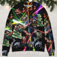 Christmas Tree Neon Snowman Sweater For Festive Family Events Casual Wear And Holiday Gift Giving