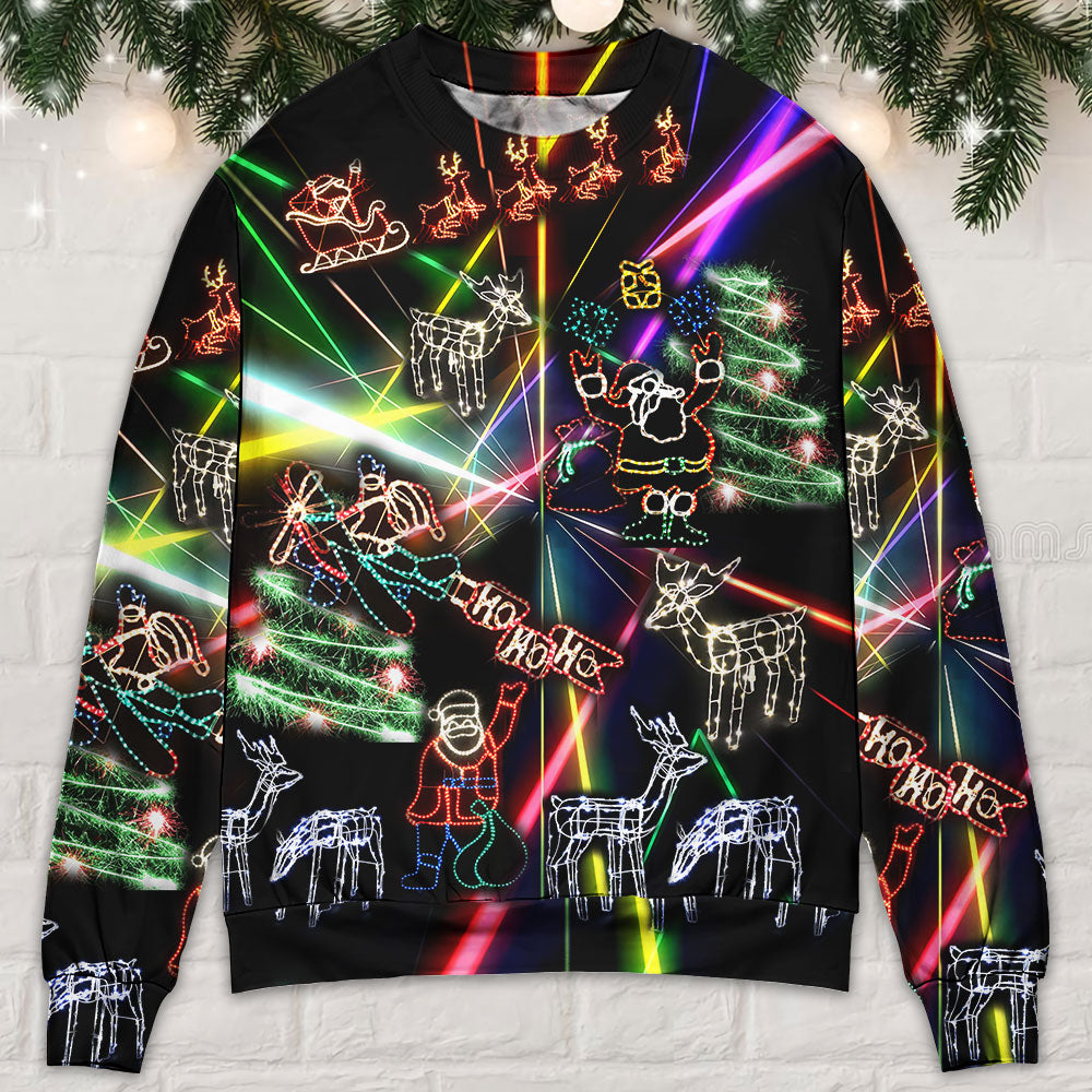 Christmas Tree Neon Snowman Sweater For Festive Family Events Casual Wear And Holiday Gift Giving