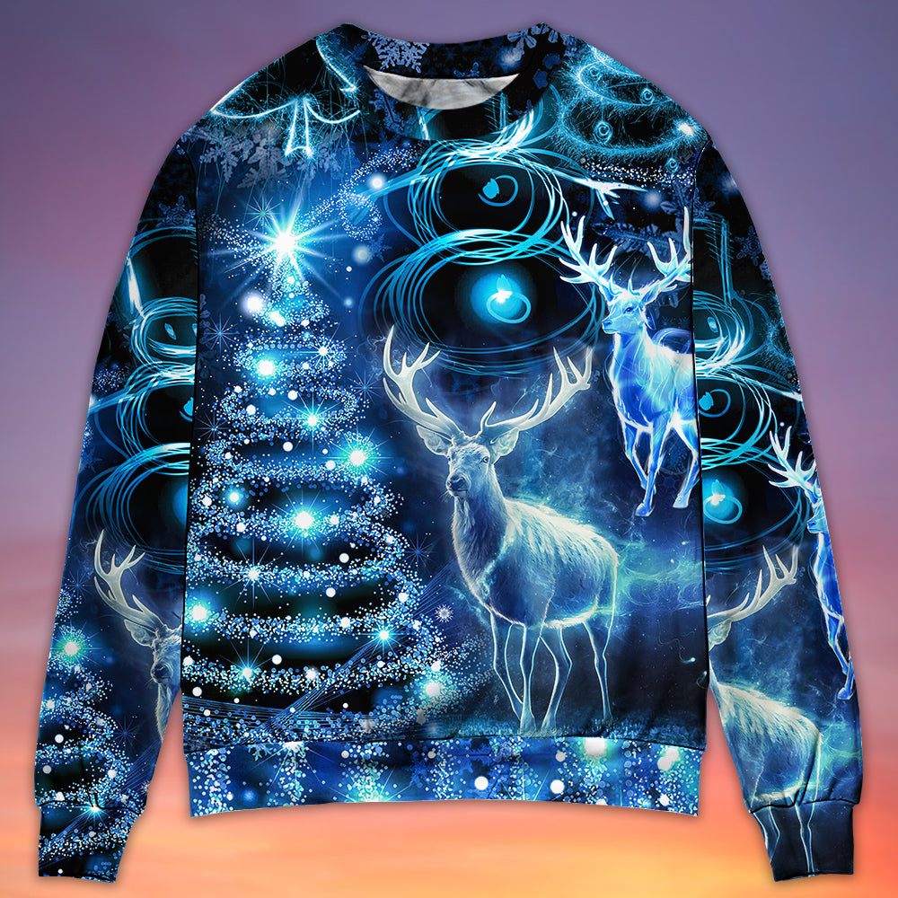 Christmas Deer Snowman Tree Glow Light Sweater For Winter Celebrations Family Events And Thoughtful Gifting