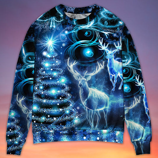 Christmas Deer Snowman Tree Glow Light Sweater For Winter Celebrations Family Events And Thoughtful Gifting
