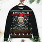 Christmas Valhalla Skull Of Glory Sweater For Holiday Travel Winter Outings And Cheerful Gift Giving