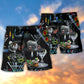 Cocktail Lounge Classic Bar Beach Shorts Artwork View For Seaside Trips And Casual Style
