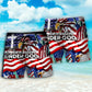 USA Independence Day Patriotic Unity Beach Shorts Design Detail For Casual Warm Weather Outfits