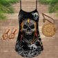 Skull Oh My Skull V-Neck Sleeveless Cami Dress For Travel And Expressive Warm Weather Fashion