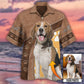 Classic Dog Paw Custom Photo Personalized Hawaiian Shirt Pattern Detail For Vacation Travel And Daily Wear