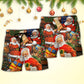 Christmas Santa Classic Holiday Beach Shorts For Tropical Getaways And Weekend Adventures