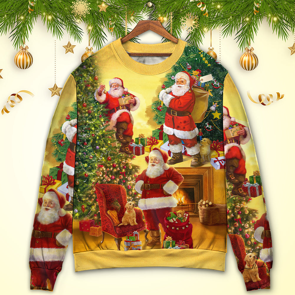 Christmas Santa Story Happy Xmas Sweater For Seasonal Parties Cozy Gatherings And Thoughtful Holiday Gifts