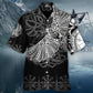 Norse Warrior Raven Valhalla Hawaiian Shirt Design View For Casual Summer Styling