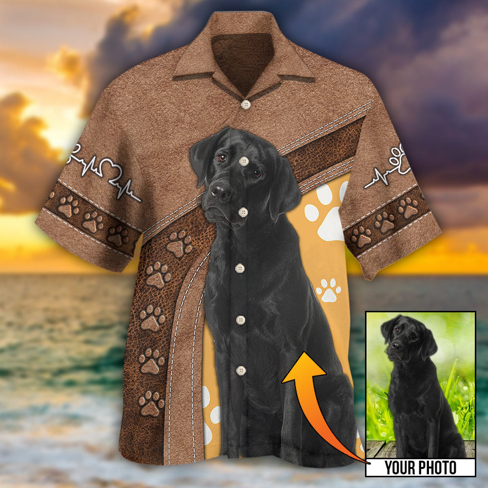 Dog Paw Various Custom Photo Personalized Hawaiian Shirt Artwork View For Coastal Escapes And Resort Style
