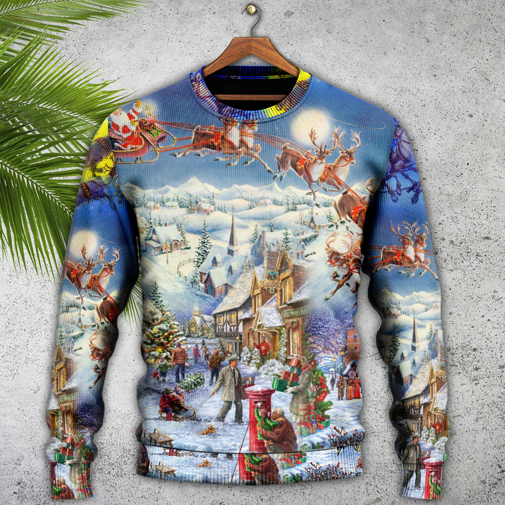 Christmas Playful Santa Holiday Sweater For Winter Celebrations Family Events And Relaxed Seasonal Styling