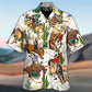 Western Tropical Cowboy Desert Cactus Hawaiian Shirt Artwork View For Weekend Travel And Beach Style