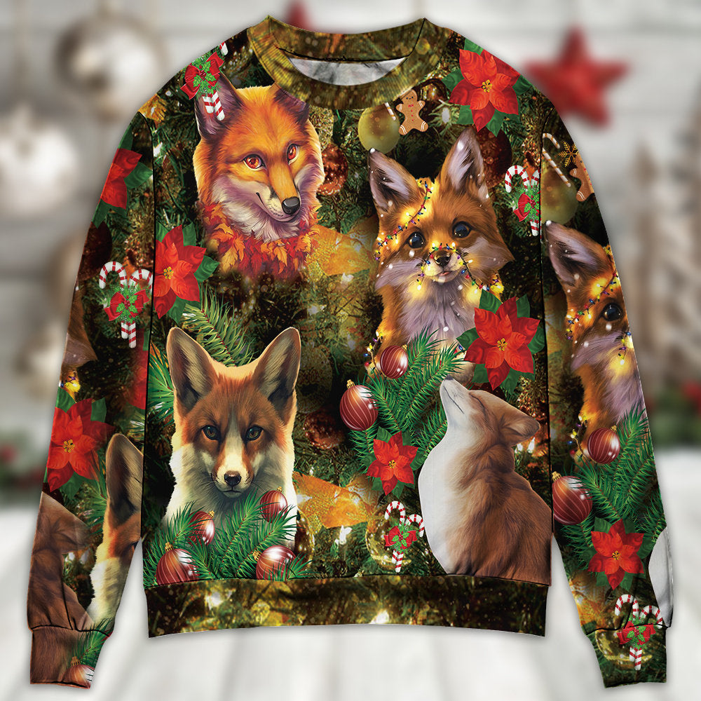 Christmas Foxmas Merry Holiday Sweater For Seasonal Parties Cozy Gatherings And Thoughtful Holiday Gifts