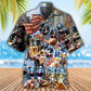 Wine Cheers Independence Day Hawaiian Shirt Artwork Detail For Resort Trips And Outdoor Activities