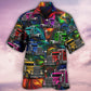 Creative Colorful Truck Hawaiian Shirt For Resort Trips, Coastal Parties, And Warm Weather Style