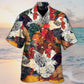Rustic Chicken Farm Hawaiian Shirt Artwork View For Coastal Escapes And Resort Style