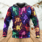 Rainbow Mushroom Galaxy Hoodie For Community Events Weekend Outings And Vibrant Streetwear