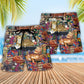 Book Happiness With A Sleeping Cat Beach Shorts For Pet Lover Outdoor Comfort