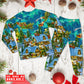 Magical Christmas Night Long Sleeve Pajamas Set For Holiday Bedtime And Cozy Home Wear