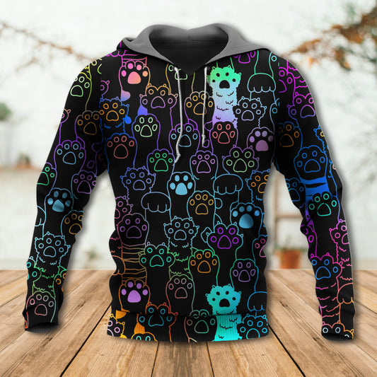 Cute Cat Little Paw Hoodie For Nature Lovers Everyday Adventures And Thoughtful Gifting