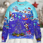 Christmas Santa Shark Rocket Ocean Gifts Sweater For Winter Parties Seasonal Adventures And Relaxed Everyday Styling
