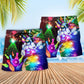Christmas Bowling Beach Shorts Pattern Detail For Weekend Travel And Laid Back Daily Wear