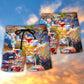 Cocktail Glass Party Vibes Beach Shorts For Tropical Getaways And Weekend Adventures