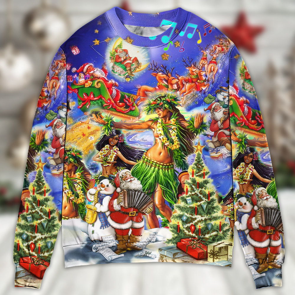 Hawaii Aloha Merry Christmas Sweater For Seasonal Parties Cozy Gatherings And Thoughtful Holiday Gifts