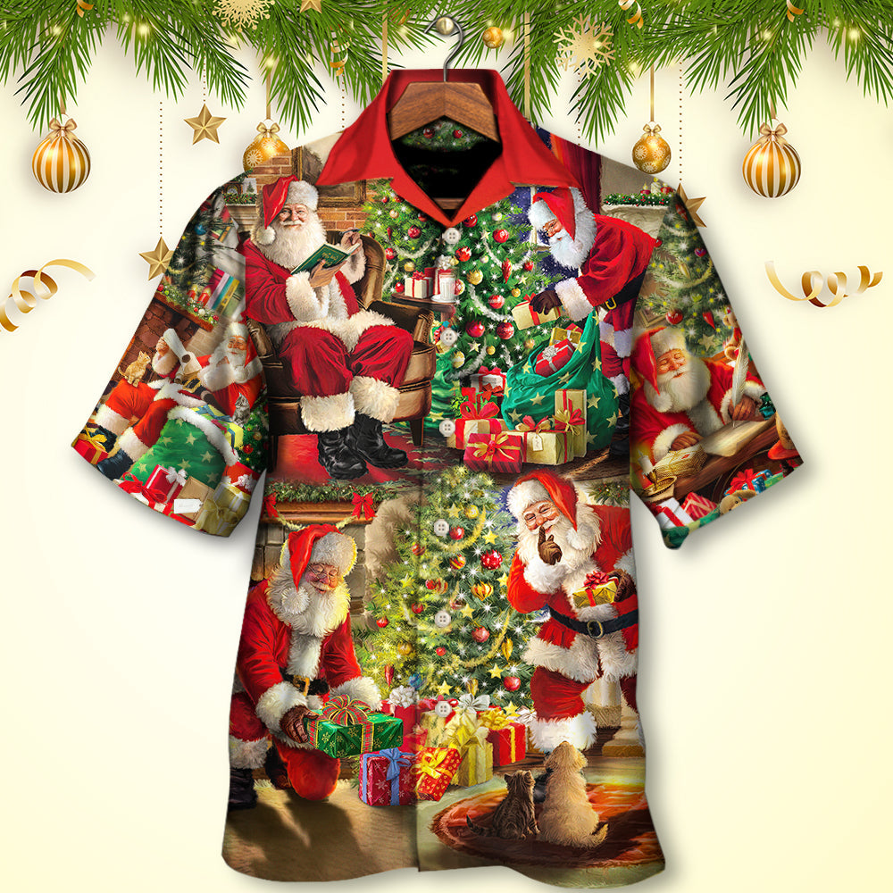 Christmas Santa Hawaiian Shirt Creative Print View For Thoughtful Gifting