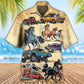 Horse Muscle Car Hawaiian Shirt Artwork View For Weekend Travel And Beach Style