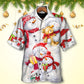 Watercolor Snowman Romantic Christmas Hawaiian Shirt Artwork Detail For Tropical Trips And Casual Outings