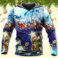 Christmas Reindeer Snowman Glow Hoodie For Festive Celebrations Seasonal Trips And Relaxed Winter Wear