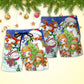 Christmas Snowman Beach Shorts Pattern Detail For Island Trips And Versatile Outdoor Wear