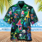 Bohemian Neon Mushroom Galaxy Hawaiian Shirt Design View For Casual Summer Styling