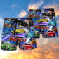 Car Green Red Dream Style Beach Shorts For Vehicle Lover Vacation Wear